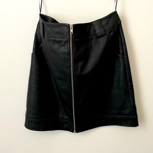 Vegan Leather Mini Skirt